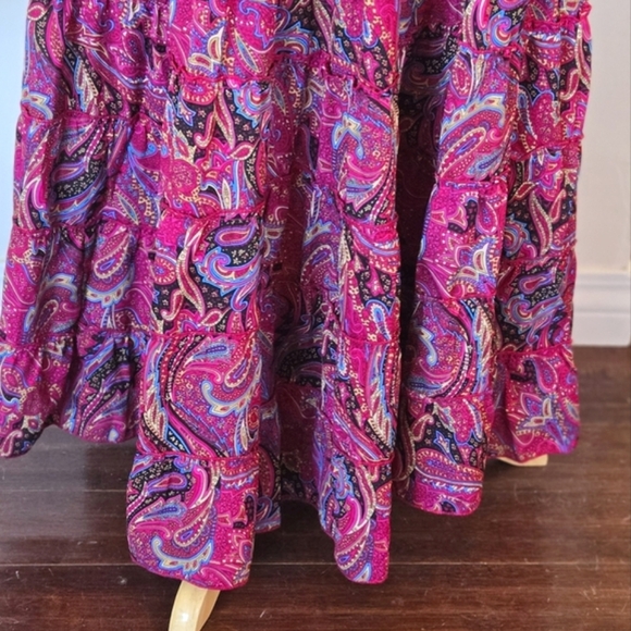 🏷️Anthropologie BOEMO Paisley MEDIUM 2 PC SKIRT TOP SET - Picture 9 of 12